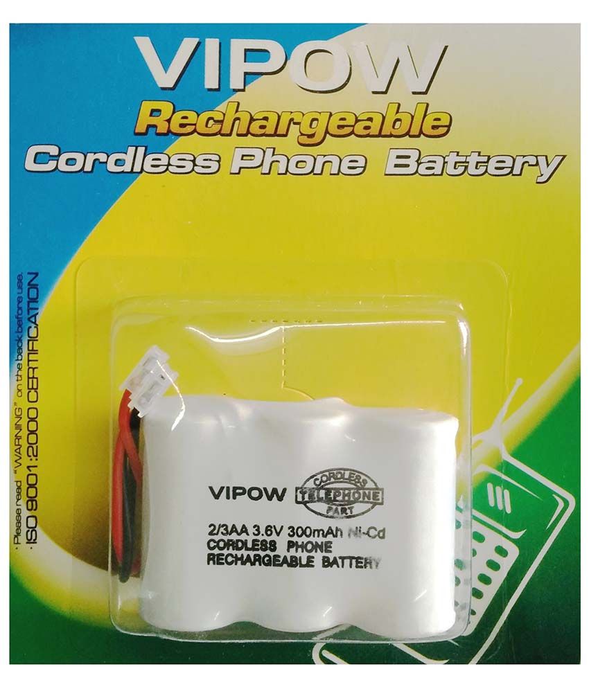 Buy Vipow 3.6V 300mAh NiCD Rechargeable Cordless Phone Battery Online
