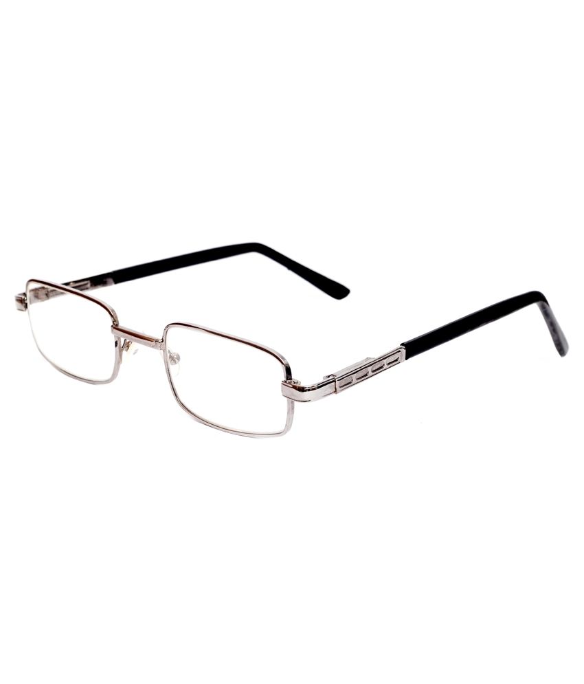 Redex Silver Rectangle Full Rim Eyeglasses Frame Buy Redex Silver