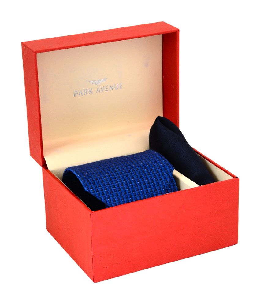 Park Avenue Tie And Pocket Square Gift Set: Buy Online at Low Price in ...