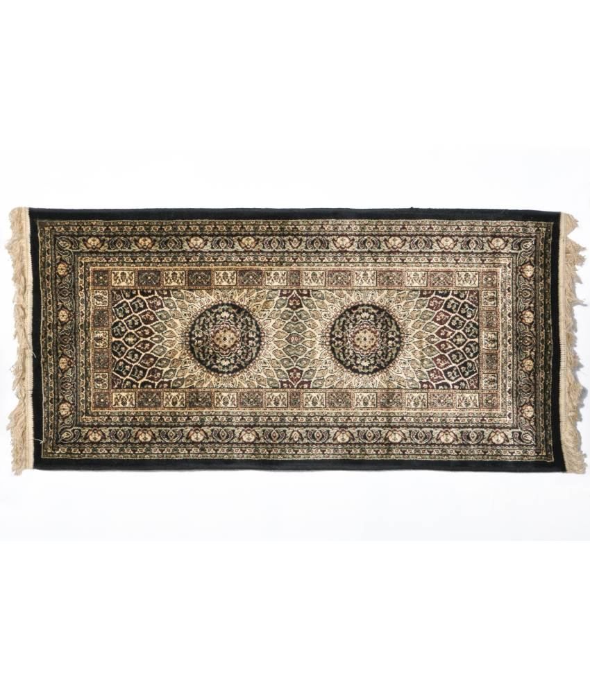 Flattering Floors Kashmiri Floor Carpet Black 4x6 Ft. Buy Flattering