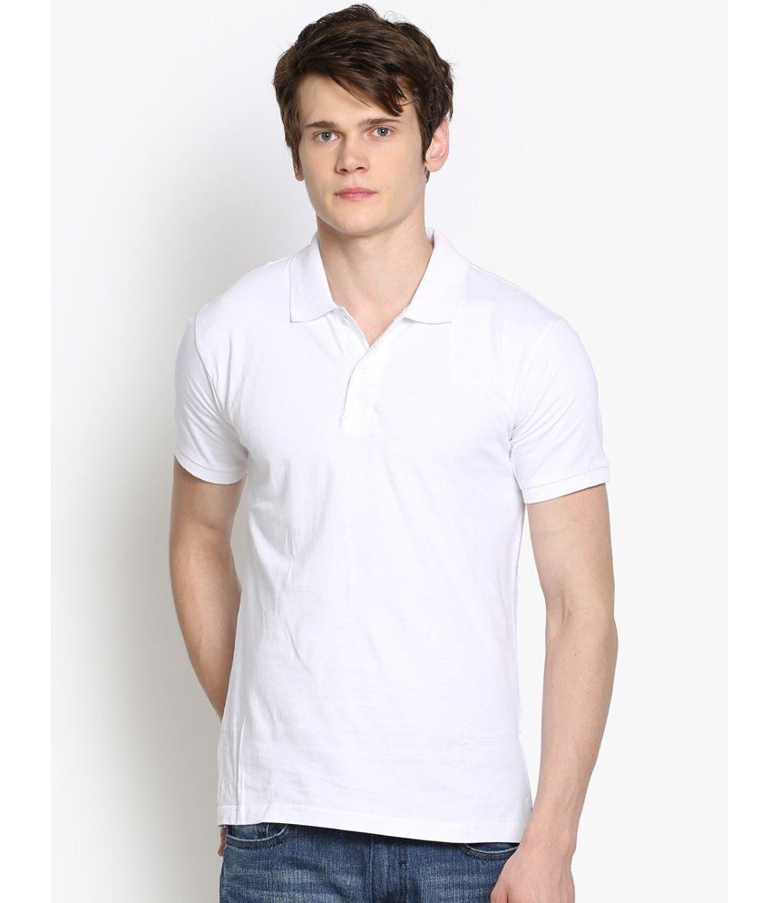 white polo t shirt men