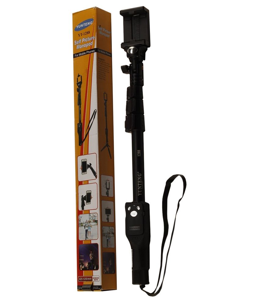 Yunteng Monopod Selfie Stick Black Price In India Buy Yunteng Monopod 