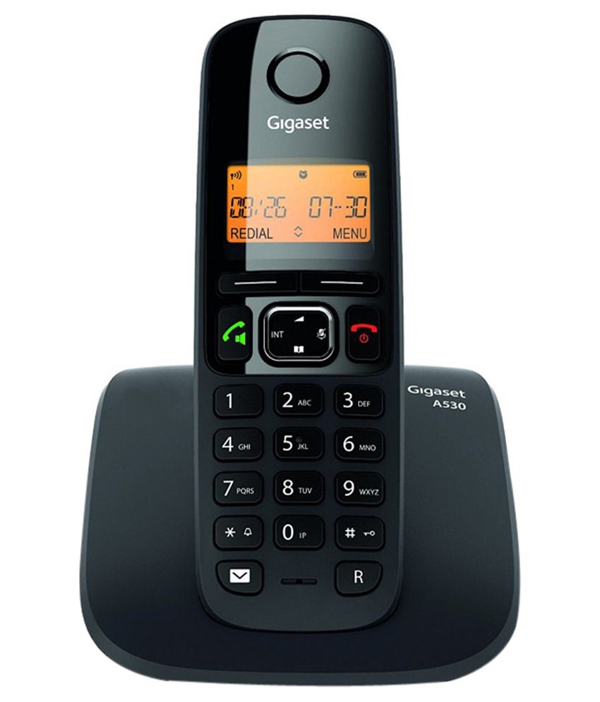 Buy Gigaset A530 Cordless Landline Phone ( Black ) Online at Best Price