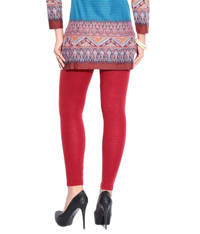 The Sagitarius Traders Red Cotton Leggings Price in India Buy The