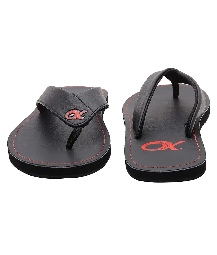 Oxer Black Daily Wear Slippers Buy Oxer Black Daily Wear