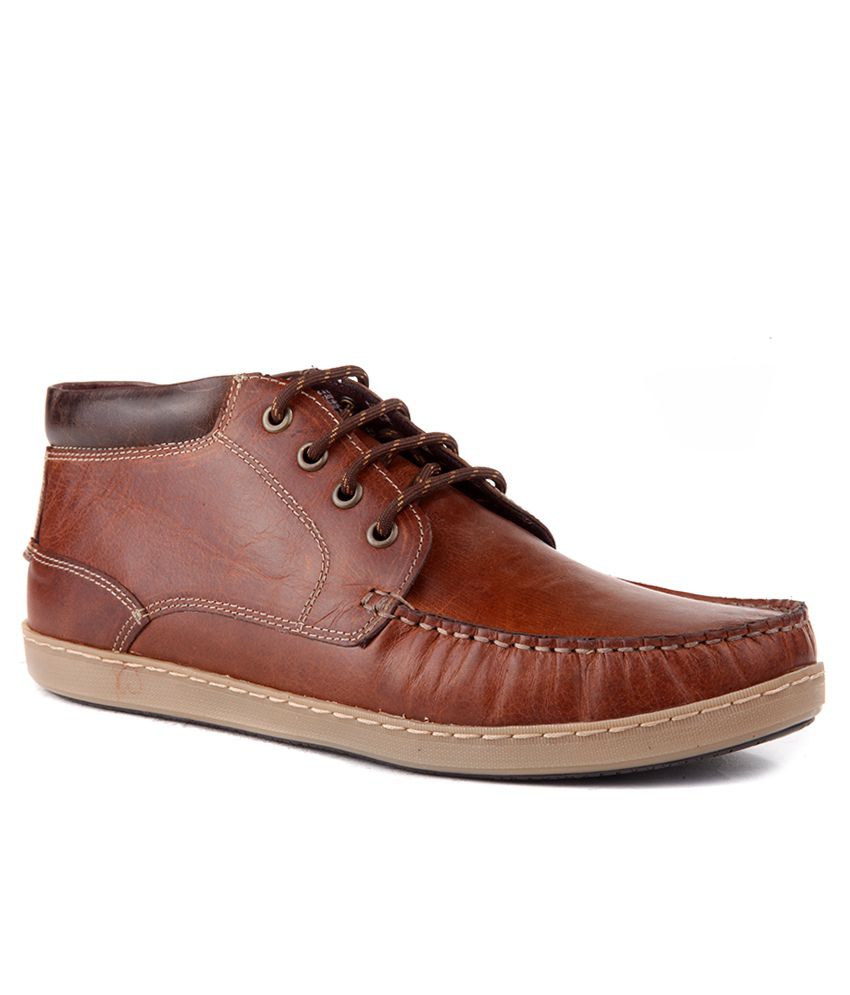 Red Tape Brown Boat Style Shoes - Buy 