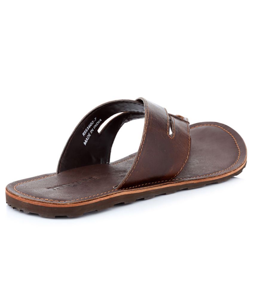 Red Tape Brown Slippers Online at Snapdeal