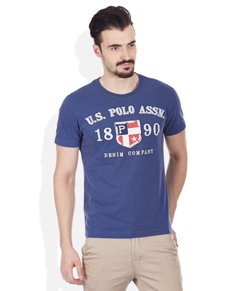 us polo assn blue t shirt
