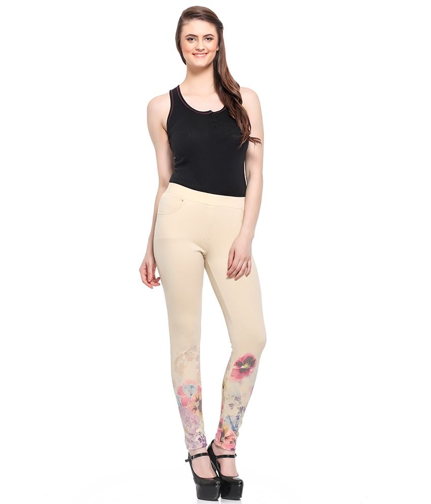 beige jeggings womens