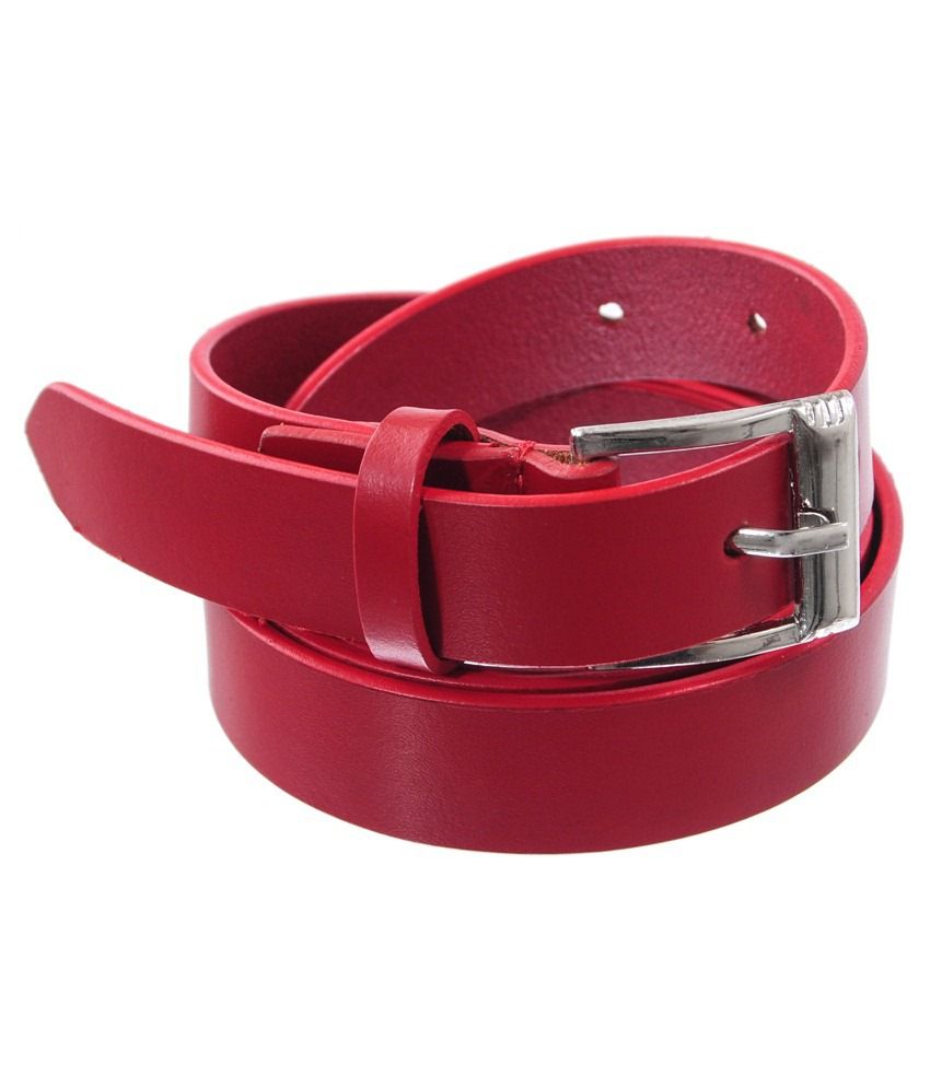 Lee Italian Red Leather Belt: Buy Online at Low Price in India - Snapdeal