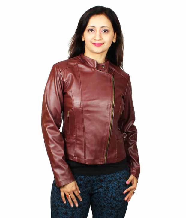 Buy Launcher Maroon Pu Leather Jackets Online at Best Prices in India ...