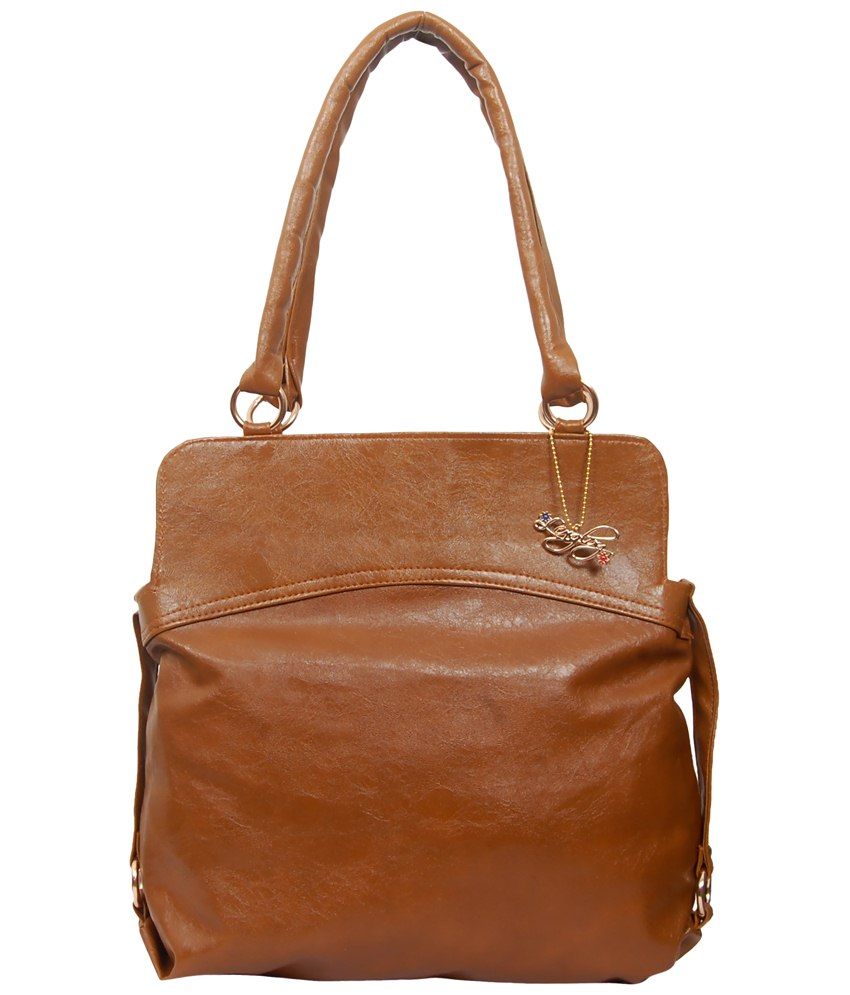 small tan shoulder bag