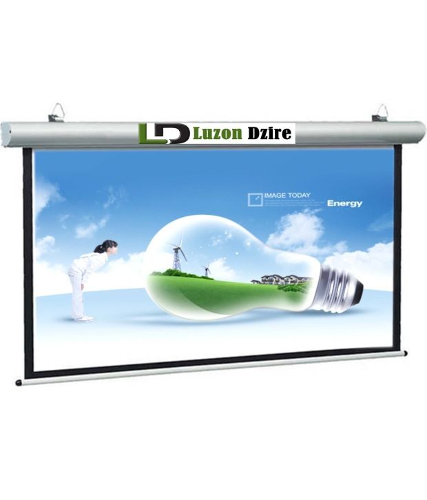 Buy Luzon Dzire Auto Lock Projector Screen Online at Best Price in