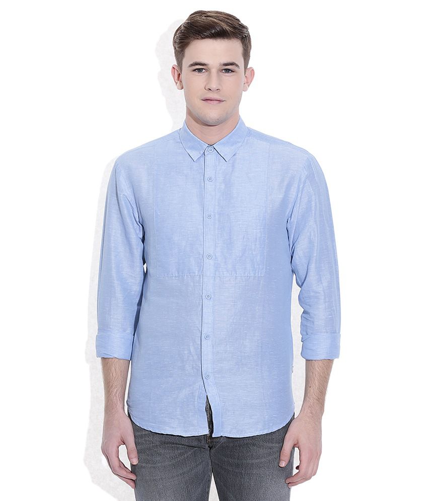 Levi's Blue Solids Shirt