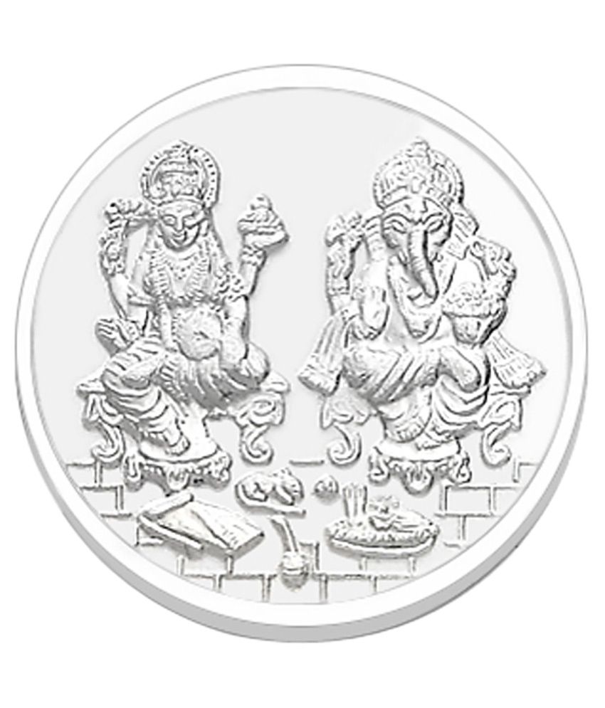 Karwar Ornaments 5 Grams Laxmi Silver Coin: Buy Karwar Ornaments 5 ...