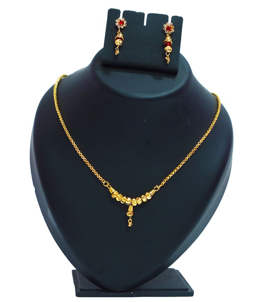 Soundarya Jewellary Gold Necklace Set - Buy Soundarya Jewellary Gold ...