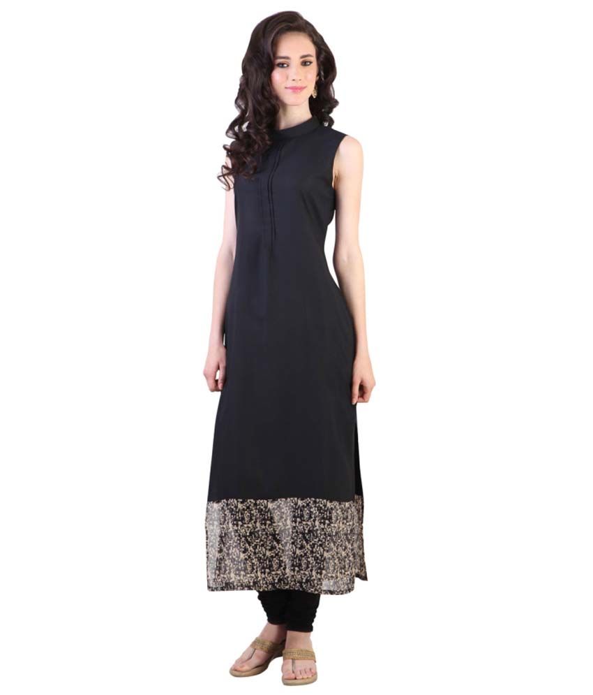 Pure black kurti Outlet