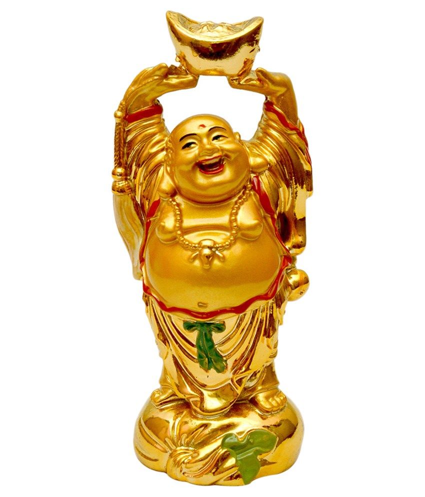 Laughing Buddha With Money Ingot For Good Luck Showpiece Buy