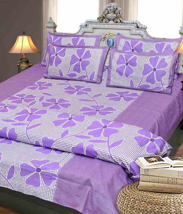 HandloomVilla Contemporary Cotton Double Bed Sheets Buy HandloomVilla Contemporary Cotton
