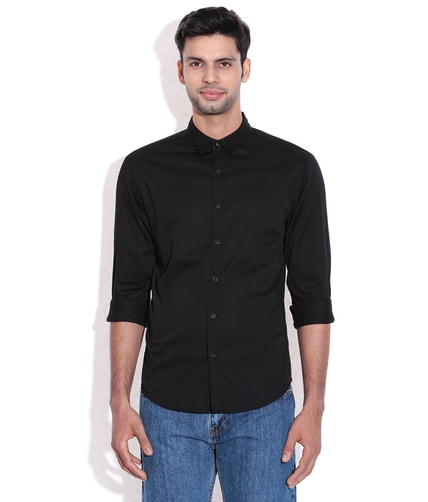 Levis BLACK Solids Shirt - Buy Levis BLACK Solids Shirt Online at Best ...