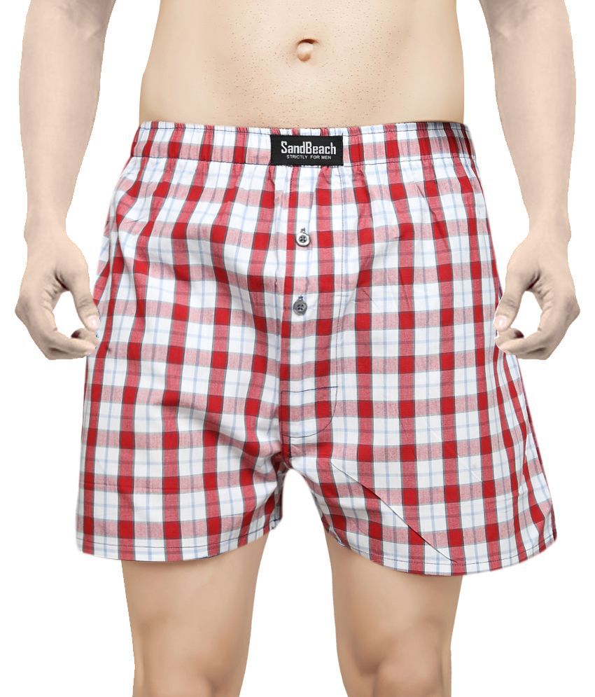 Sand Beach Multicolour Checkered Boxers (Pack of 2) - Buy Sand Beach ...