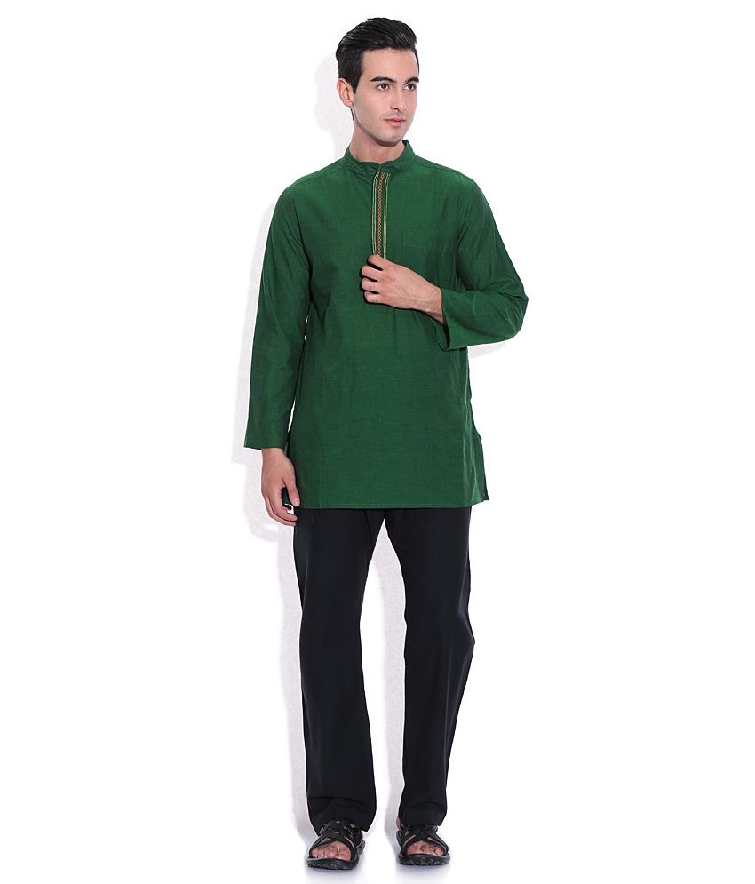 fabindia green kurta