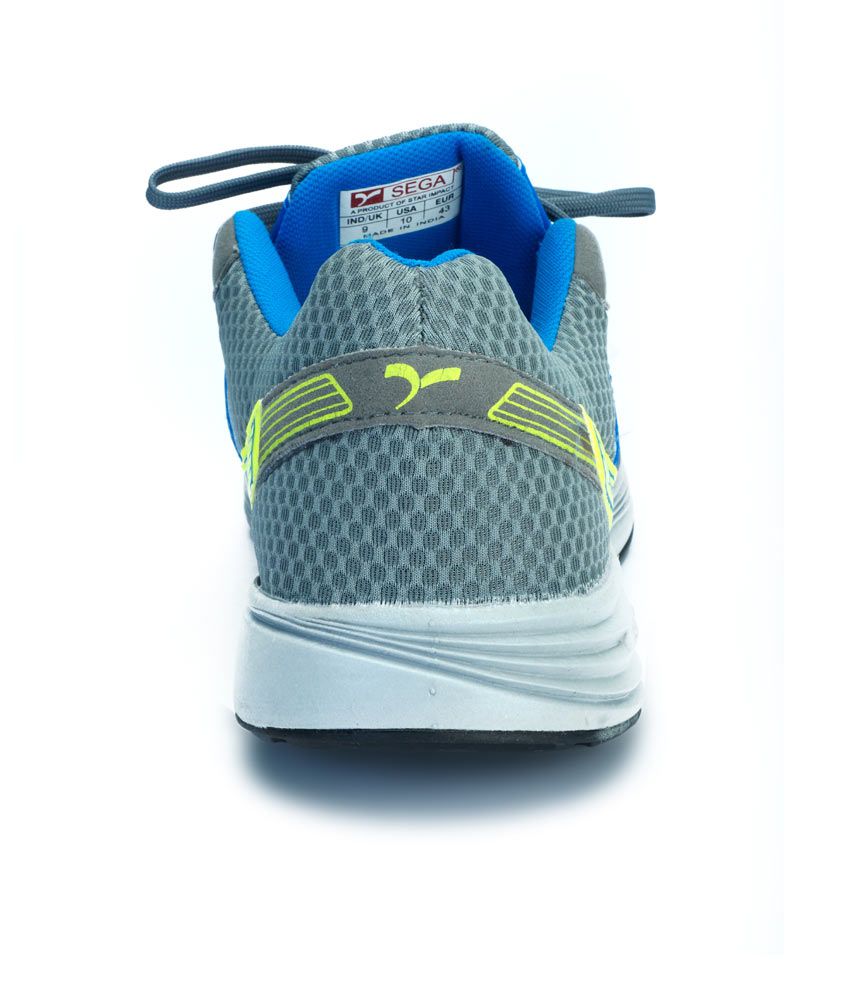 Sega Gray and Blue Lifestyle Sport Shoes