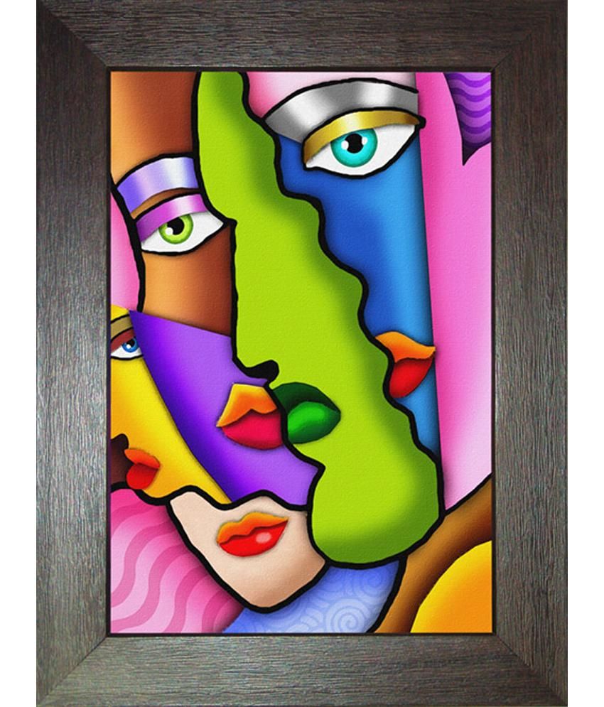 Peridot Multiple Faces Painting With Frame Buy Peridot Multiple Faces Painting With Frame At Best Price In India On Snapdeal