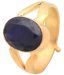 RS Jewellers Natural Neelam Ratna 22kt Gold Plated Ring