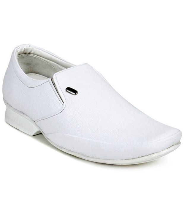 Footrest White Formal Shoes Price in India- Buy Footrest White Formal Shoes  Online at Snapdeal