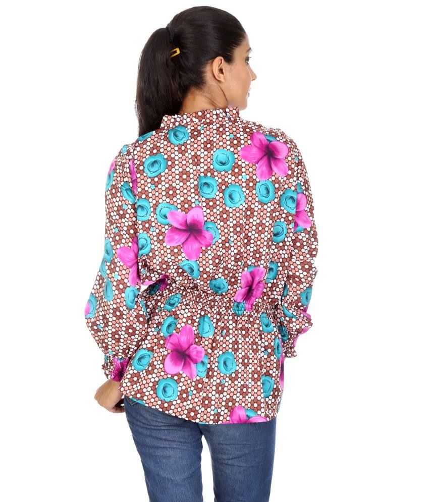 Rajrang Brown Silk Tops Buy Rajrang Brown Silk Tops Online at Best