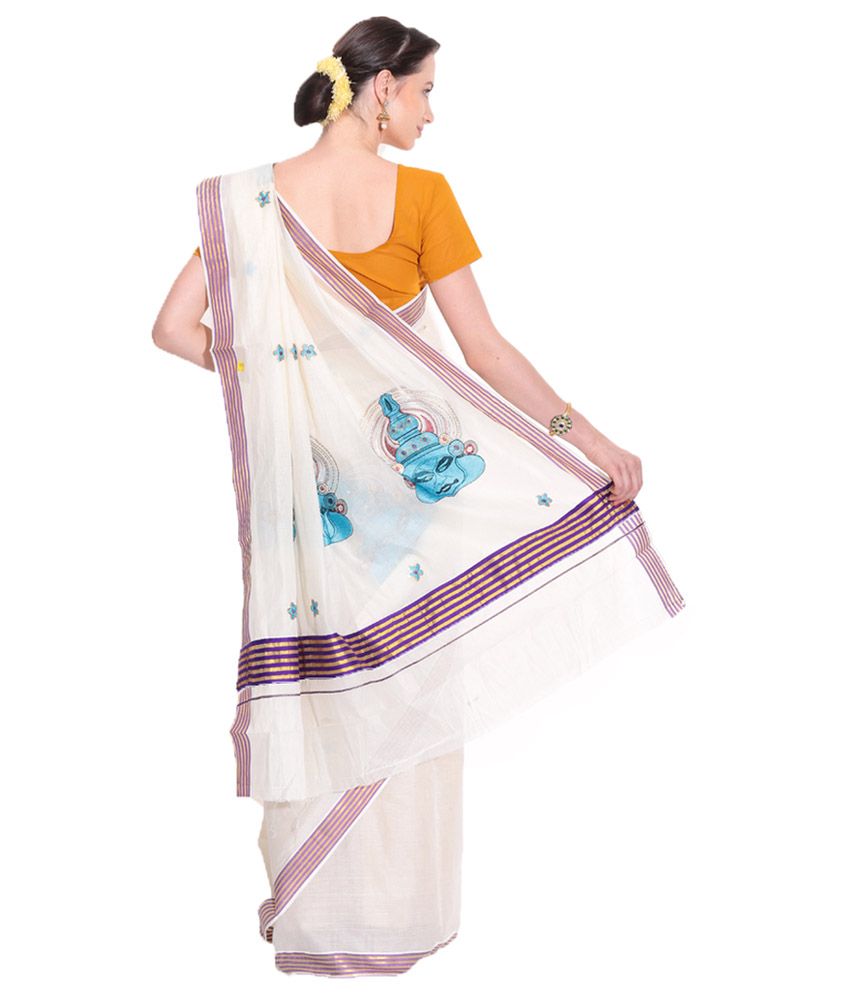 kasavu saree flipkart
