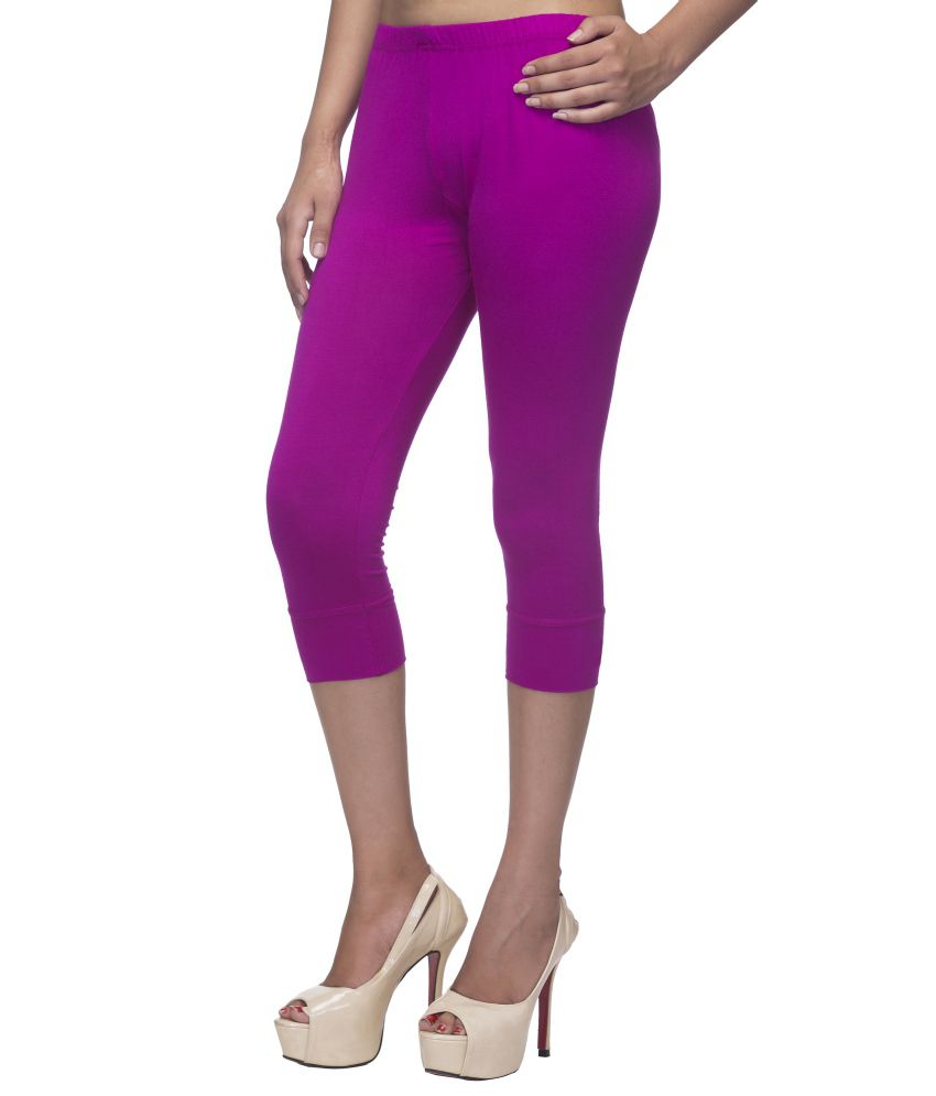 Buy Shhe Purple Cotton Lycra Jeggings Online at Best Prices in India ...
