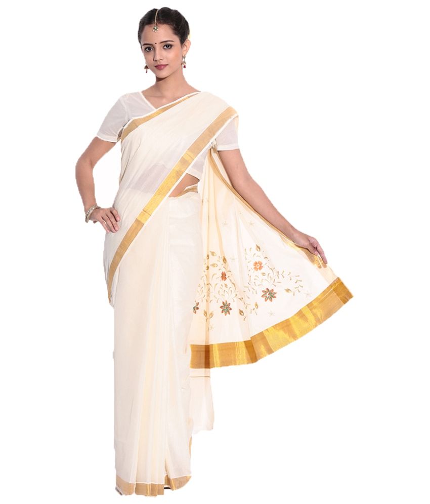 kasavu saree flipkart