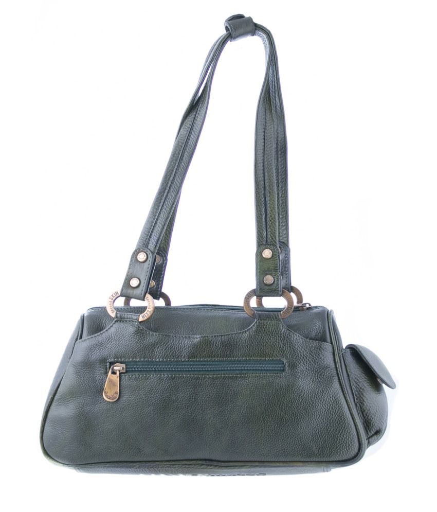 Second Skin Green Leather Shoulder Bags Buy Second Skin Green Leather