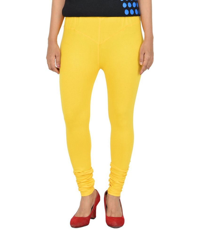 yellow cotton churidar