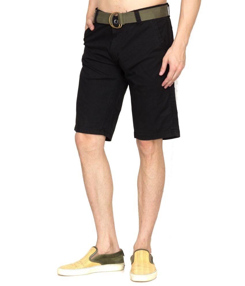 Sokool Black Cotton Shorts For Men - Buy Sokool Black Cotton Shorts For ...