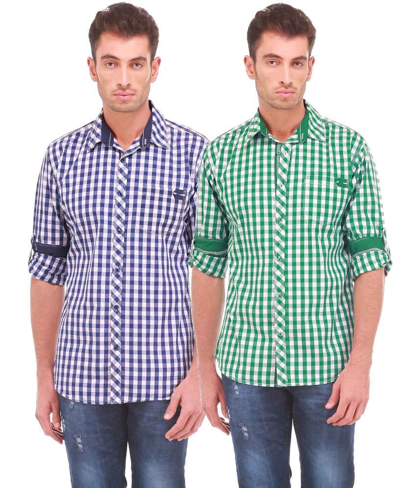 cotton shirts combo offer