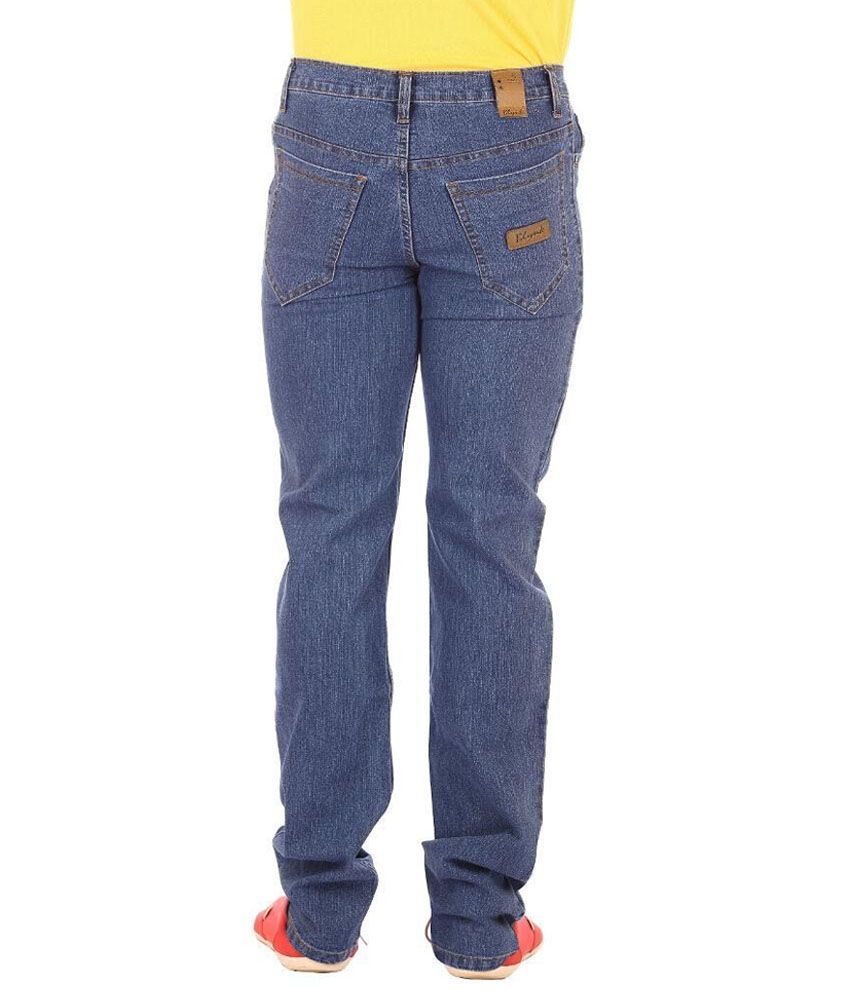 navy blue cotton jeans