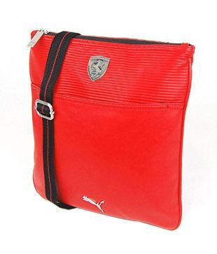 puma red sling bag