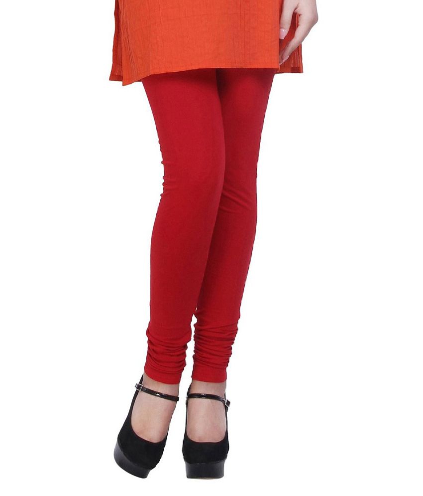 Ishita Exports Uma Red Cotton Leggings Price in India Buy Ishita