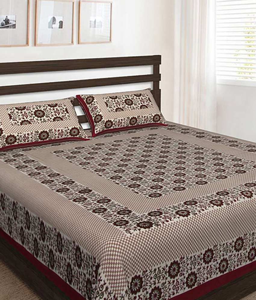 UniqChoice 100 Percentage Cotton Rajasthani Traditional Printed Double