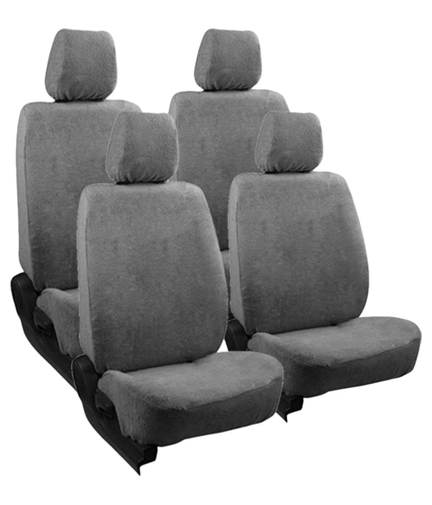 Allure Auto Cotton Grey Towel Seat Cover Complete Set For Maruti Allure Auto Cotton Grey Towel Seat Cover Complete Set For Maruti Baleno