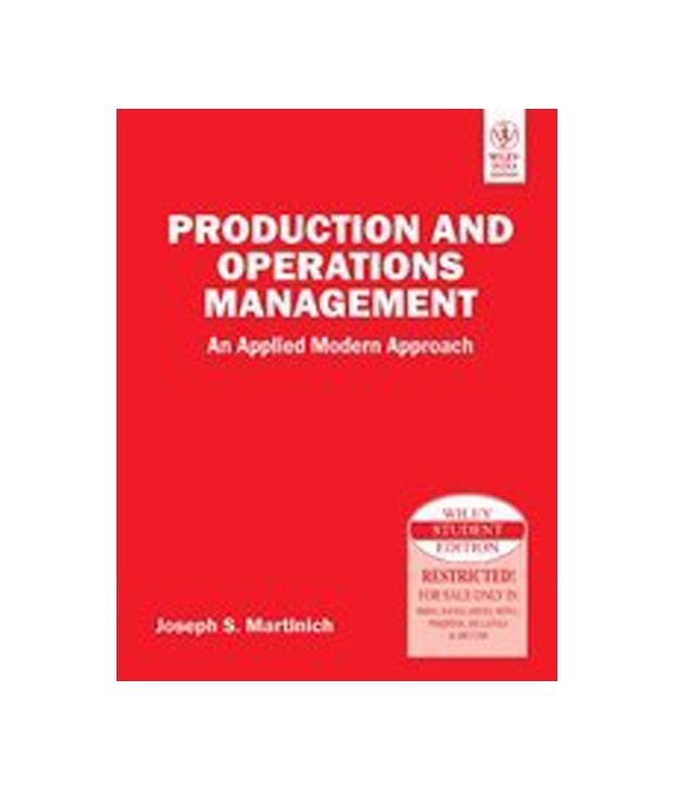 Production And Operations Management: Buy Production And Operations ...