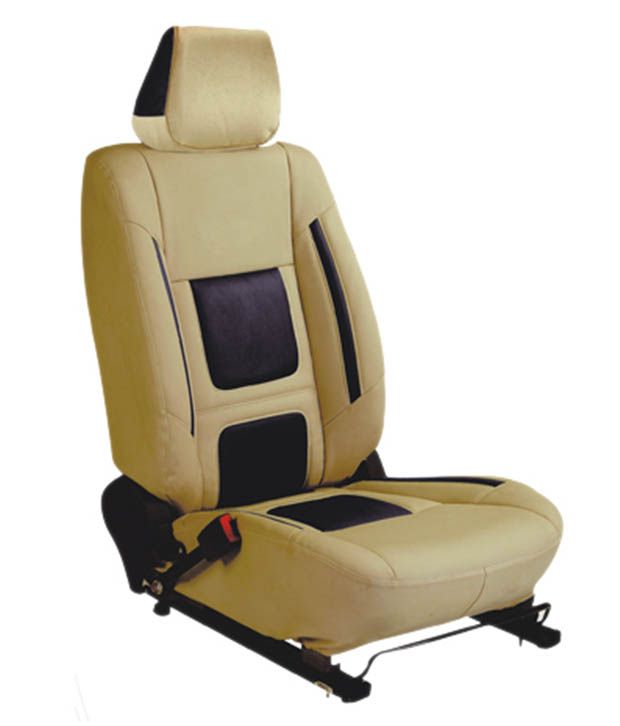 Classic Car Seat Cover Beige Leather Car Seat Cover For