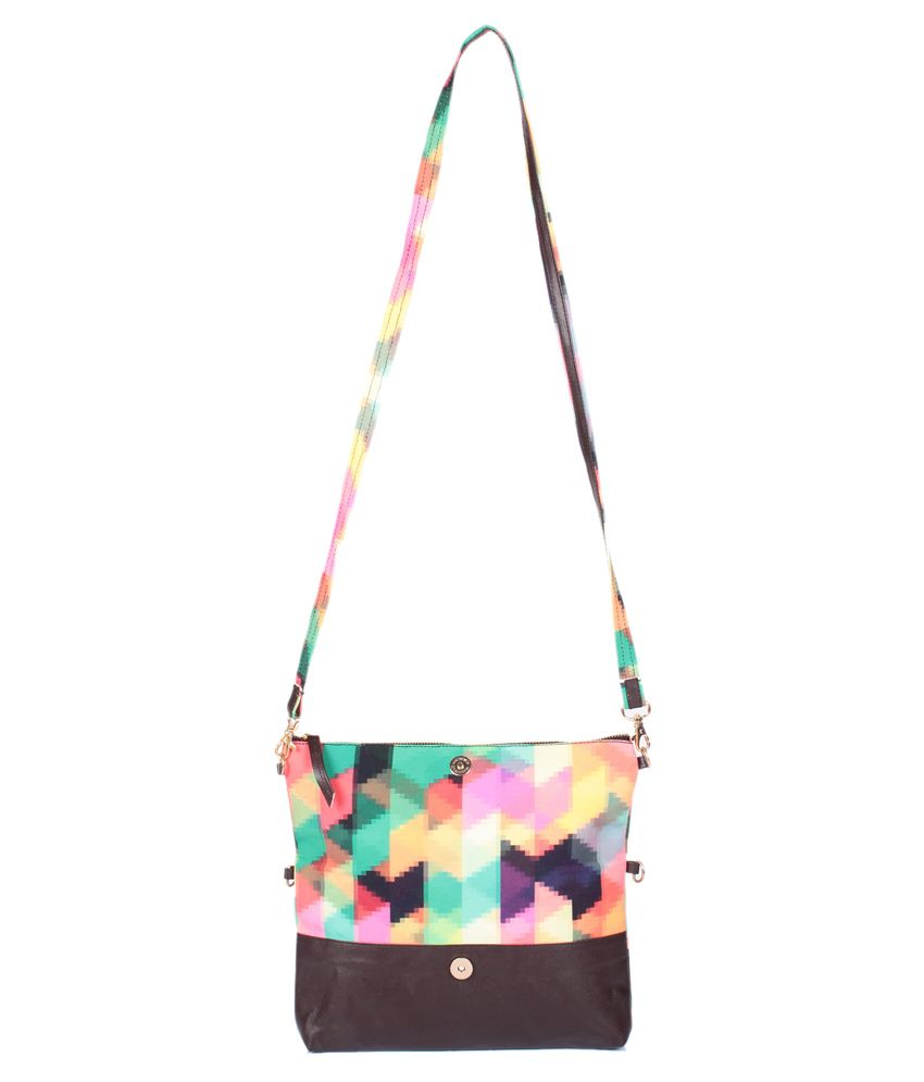 Buy Snutch Canvas Cloth Sling Bag-Multicolour at Best Prices in India ...