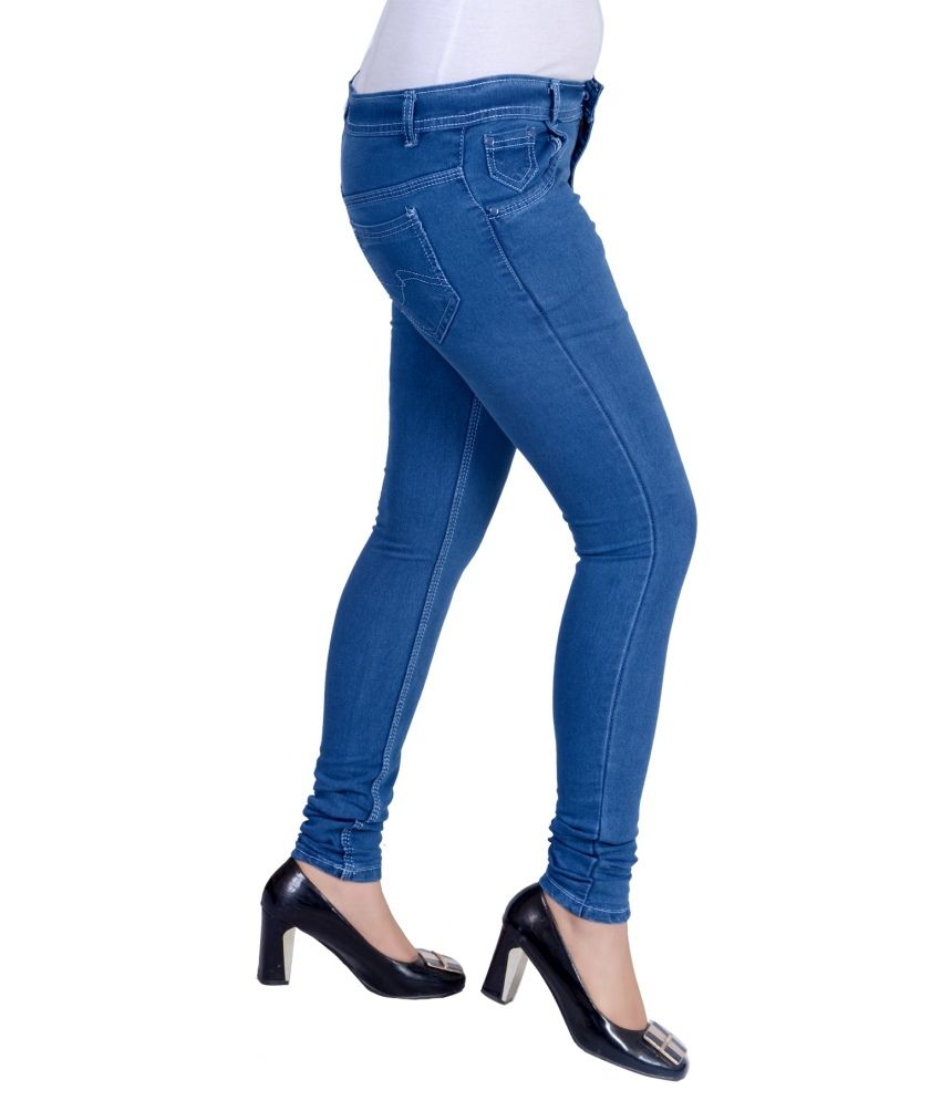 Golden Cloud Women Blue Stretchiable Slim Fit Jeans - Buy Golden Cloud ...