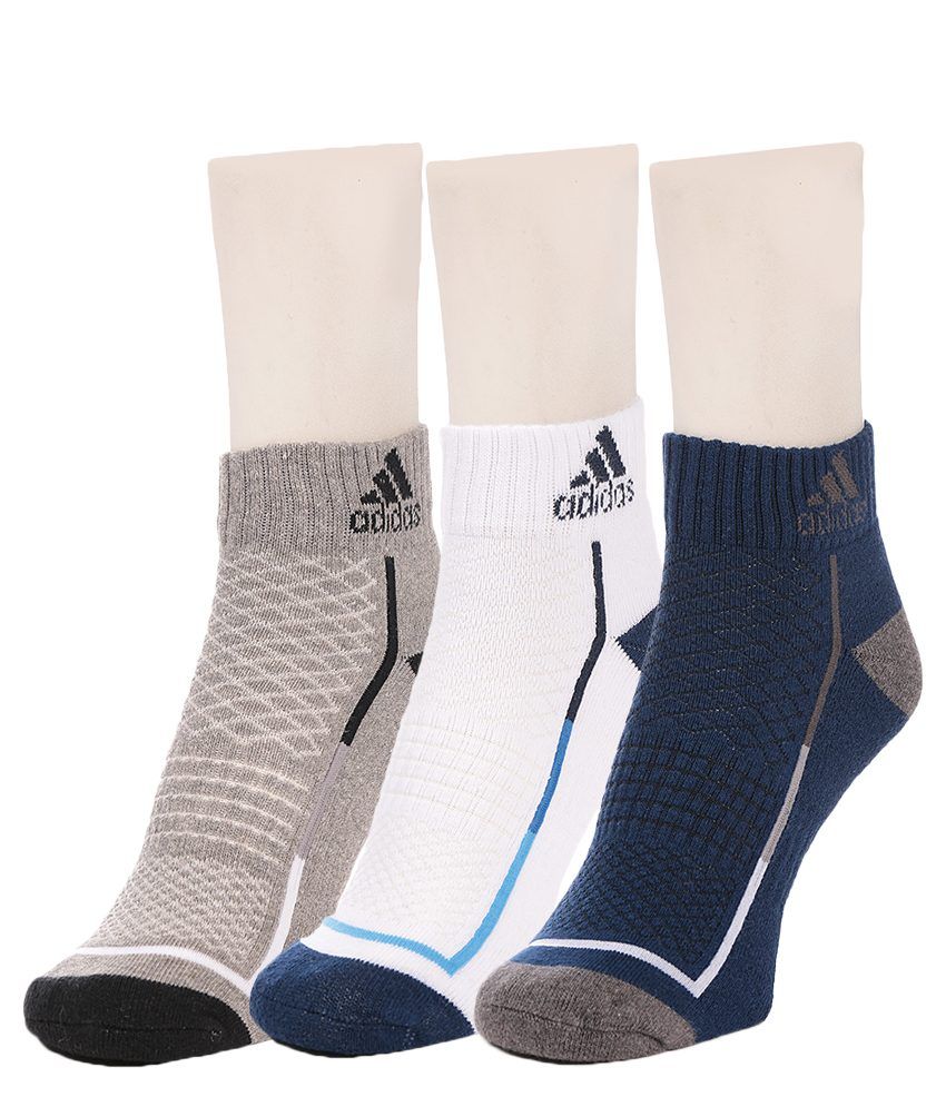 Adidas Men's Half Cushion High Ankle Socks - 3 pair pack: Buy Online at ...