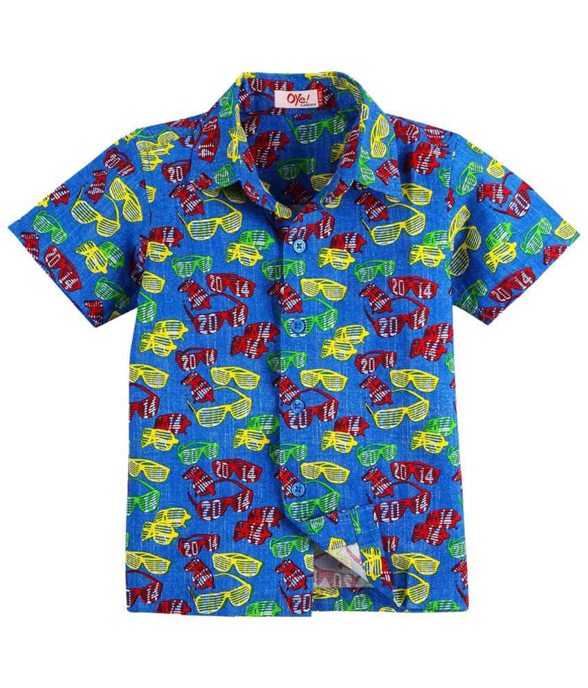 Oye Multicoloured Hawaiian Baby Shirt for Kids - Buy Oye Multicoloured ...