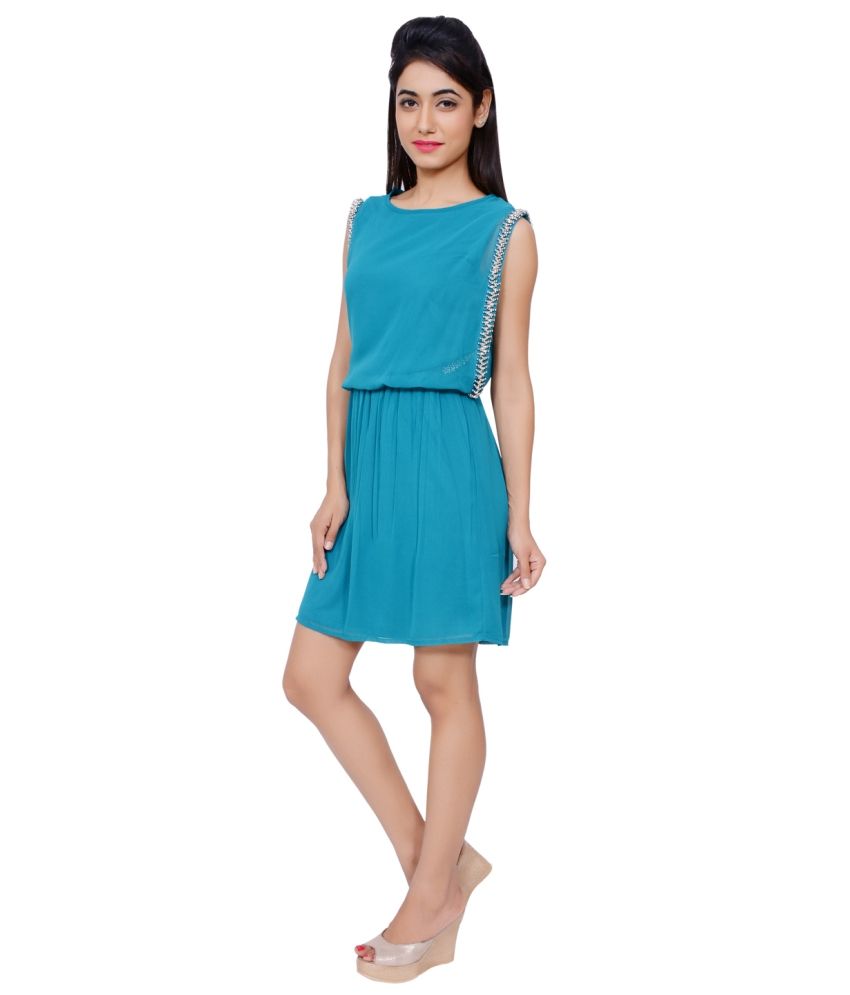 Juniper Green Polyester Dresses Buy Juniper Green Polyester Dresses